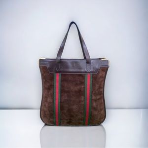 Gucci Vintage Suede Tote